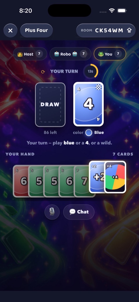 Plus Four, your turn